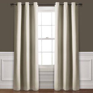 Set of 2 ABSOLUTE BLACKOUT curtains Wheat